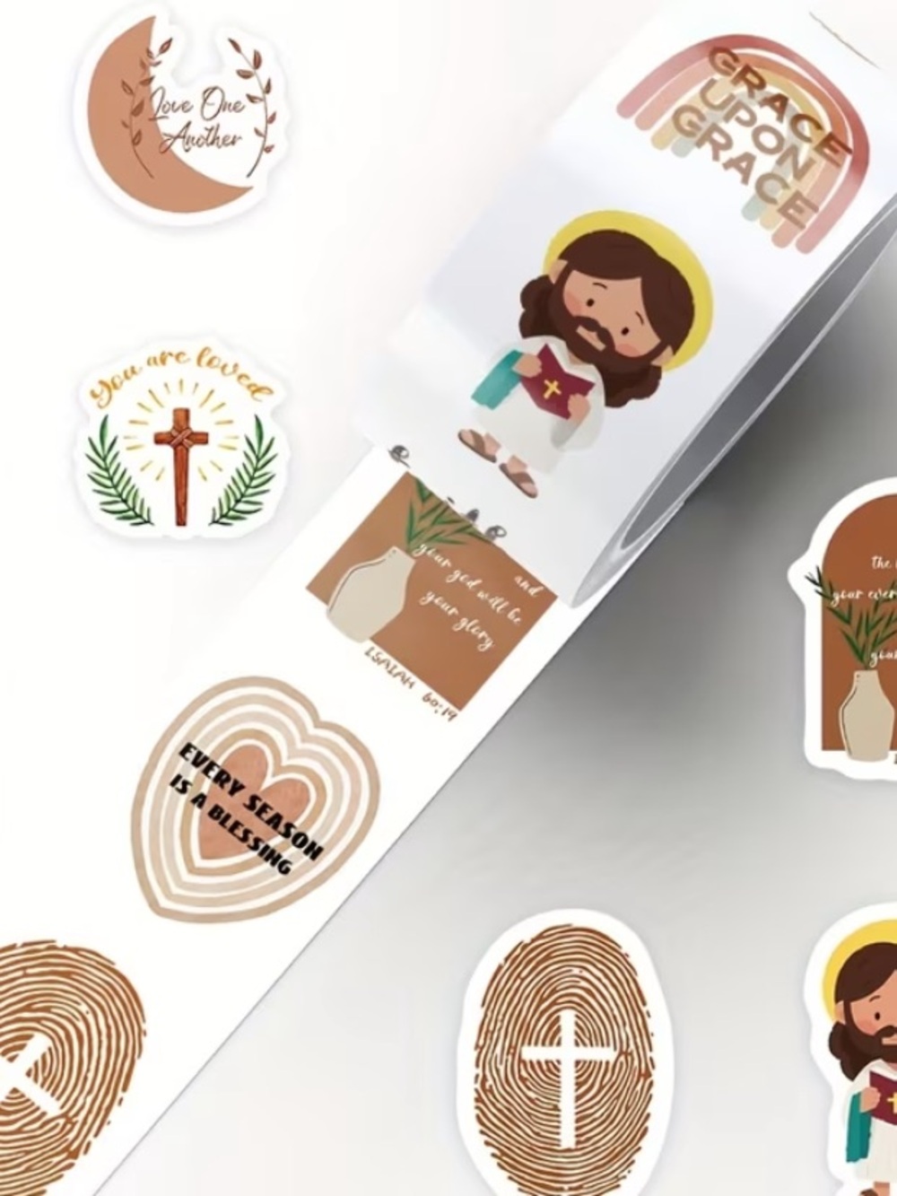 500pc Christian Faith Sticker Roll